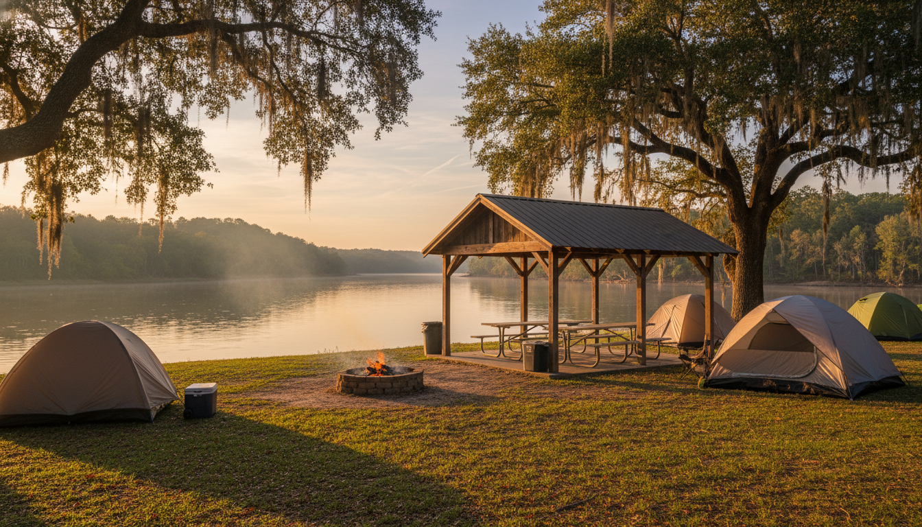 Amory Boat Ramp Picnic Shelter | Tennessee-Tombigbee Waterway Camping Amory Boat Ramp Picnic Shelter | Tennessee-Tombigbee Waterway Camping